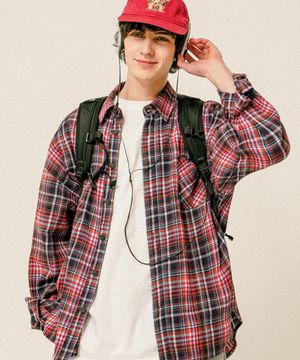 스티어 체크 셔츠 블랙 HSLS3593