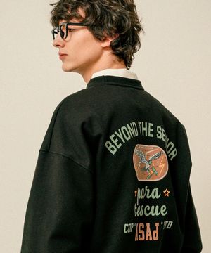 파라시니어 맨투맨 블랙 HHMT3595