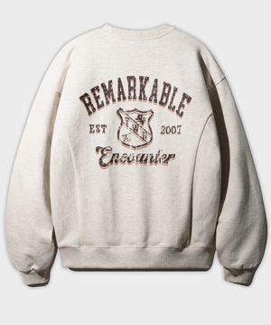 언카운터 맨투맨 오트밀 HSMT3617