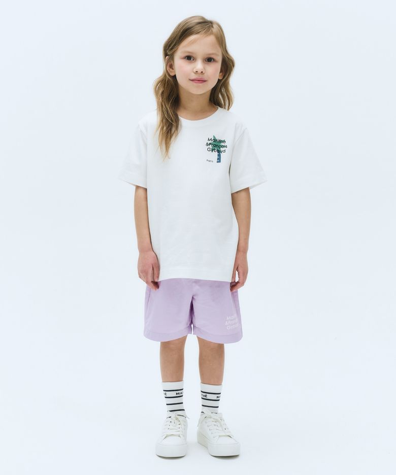 KIDS TEE+WOVEN SHORTS SET-UP white