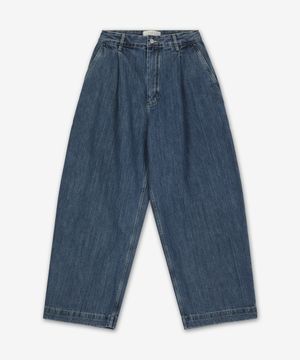 푸치 싱글 플리츠 데님 팬츠 - 인디고 워시 / PUCHSNM1244INDIGOWASH