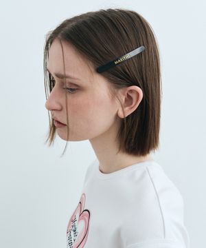 REGULAR LOGO SLIM HAIR PIN 2PACK black