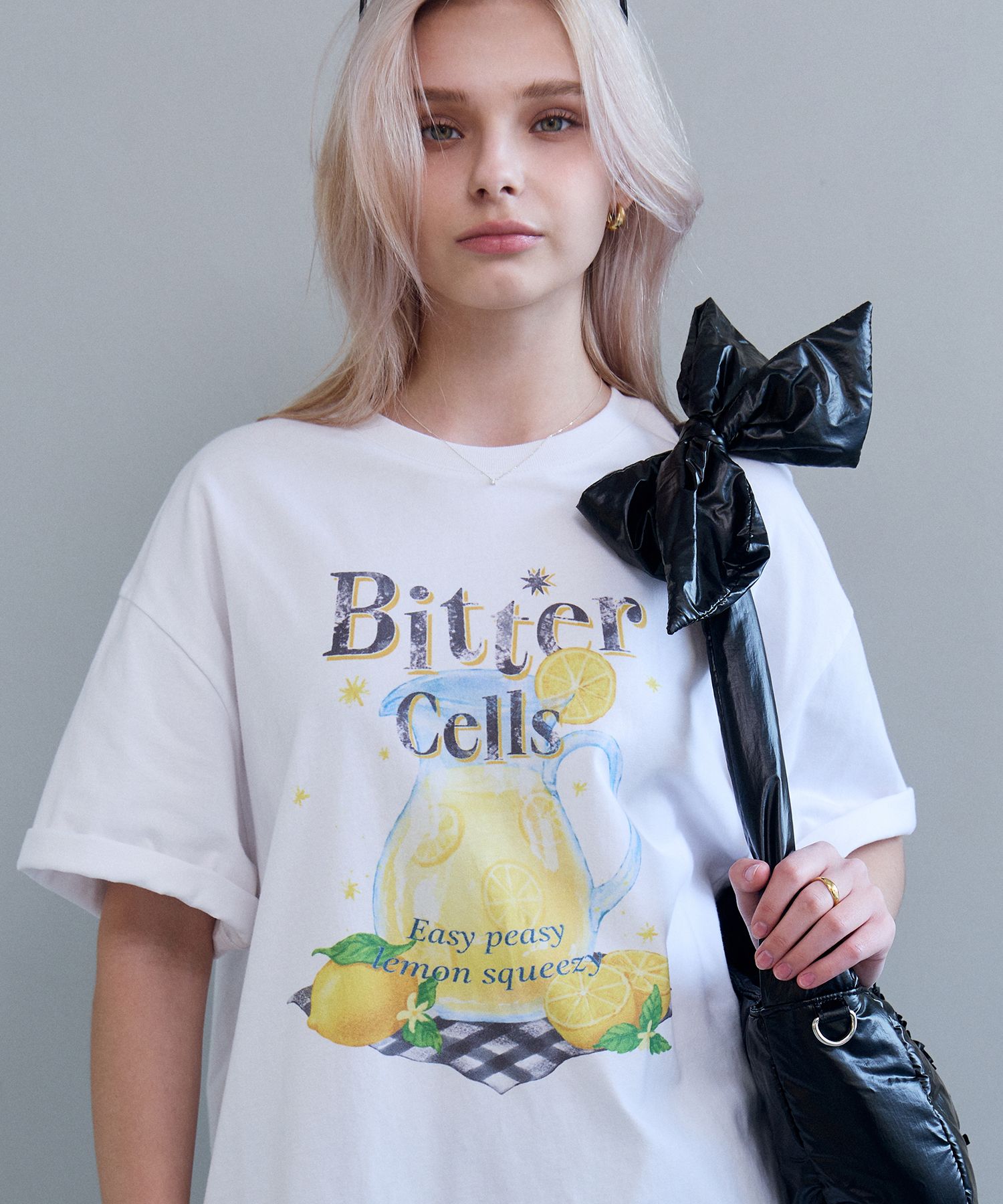★ BITTER CELLS★ Lemonade Tea White B254TS22WH MUSINSA | BITTERCELLS Lemonade Tea-White