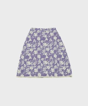 블러썸 미디 스커트_바이올렛