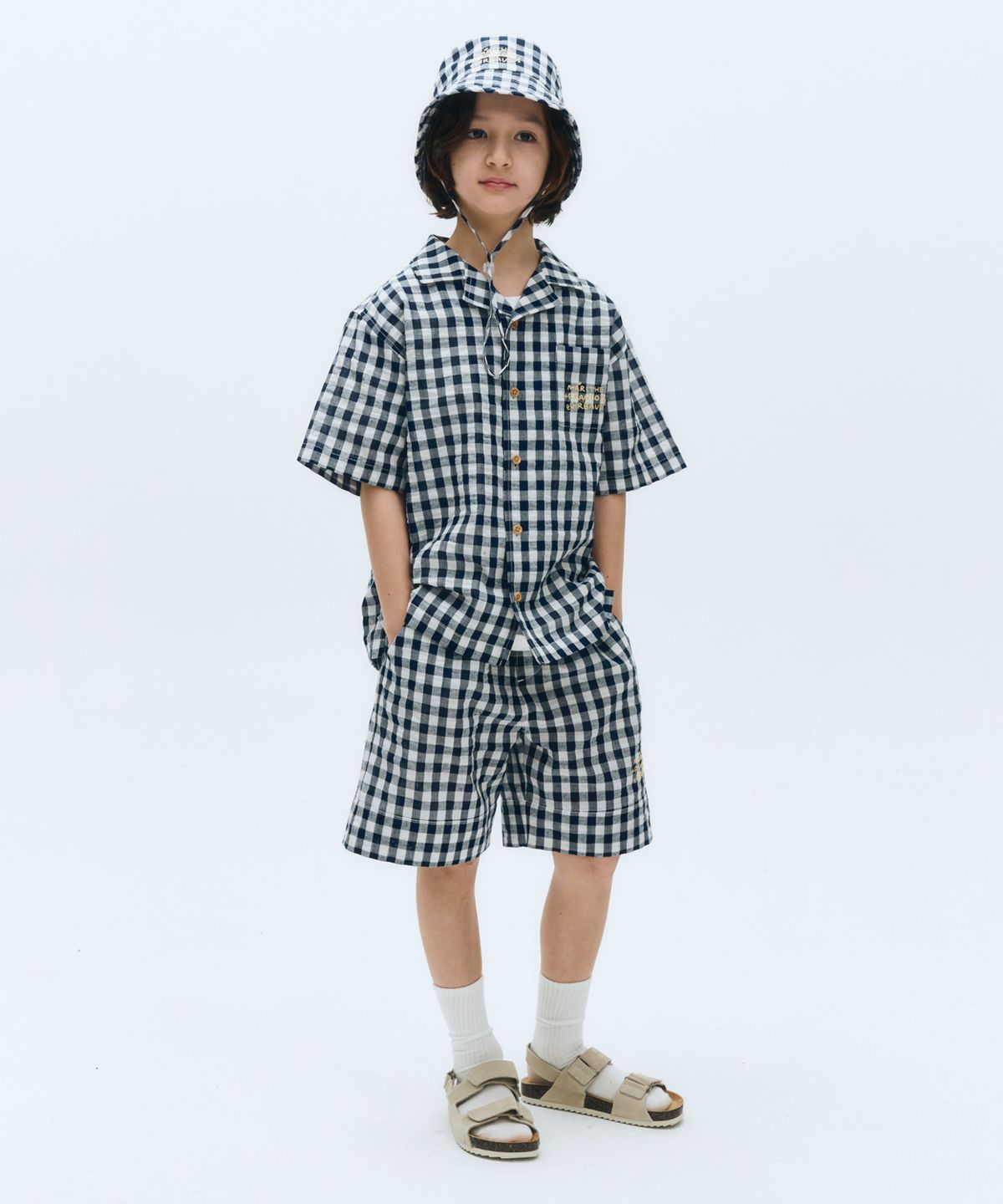 마리떼 키즈(MARITHÉ KIDS) KIDS SEERSUCKER SHORT navy