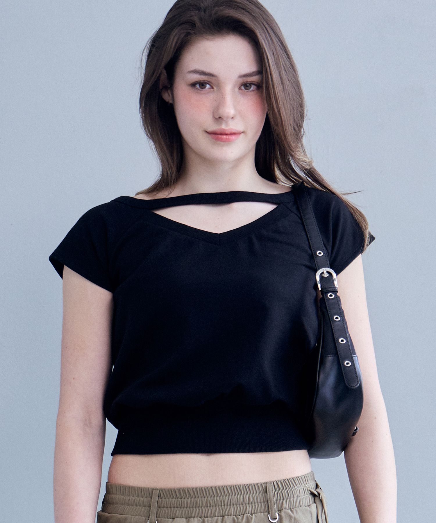 ★BITTER CELLS☆DAZZLE CAP SLEEVE TEE MUSINSA | BITTERCELLS Dazzle Cap Sleeve Tee-Black