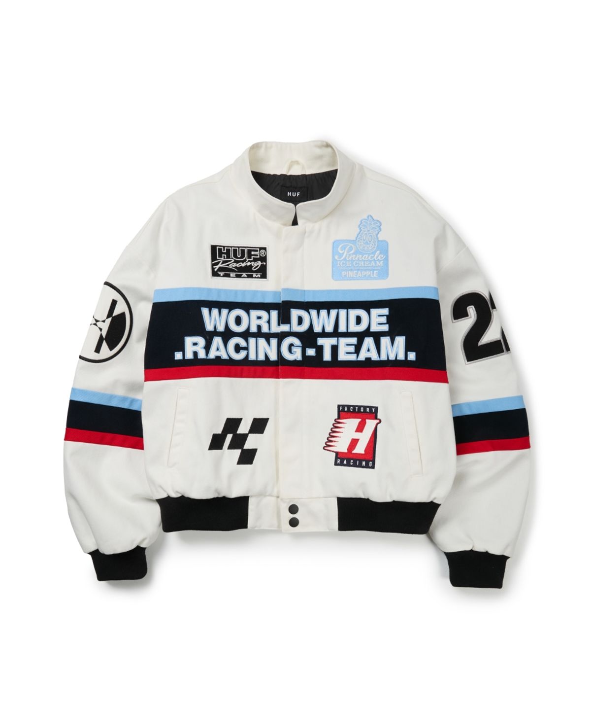 허프(HUF) HUF X REDDY RACING JACKET [WHITE]