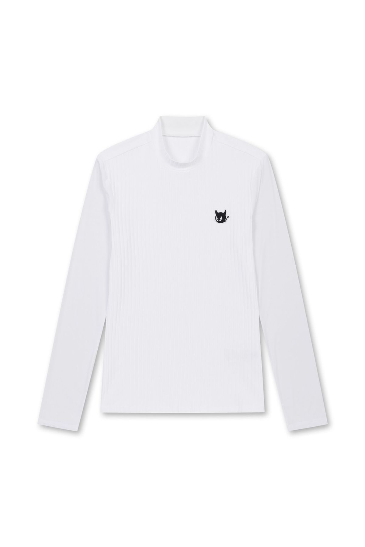 왁(WAAC) Women Cool Ribbed Hybrid Mockneck Top_WWTBM25205WHX