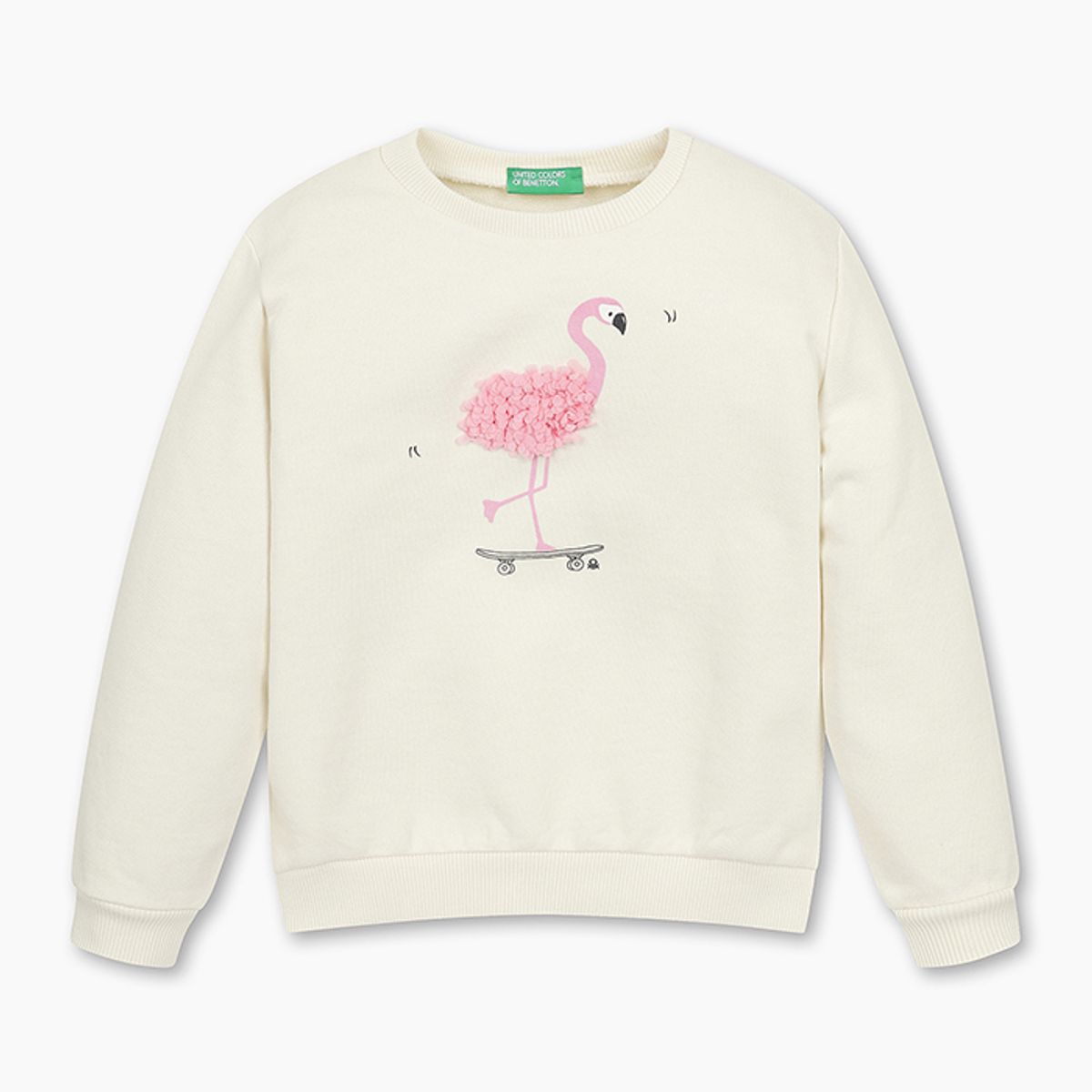 베네통키즈(BENETTONKIDS) 러블리 자수 맨투맨_3J68G10J0IV