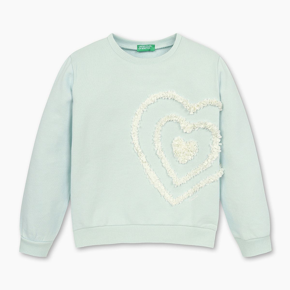 베네통키즈(BENETTONKIDS) 러블리 자수 맨투맨_3J68G10J0LB