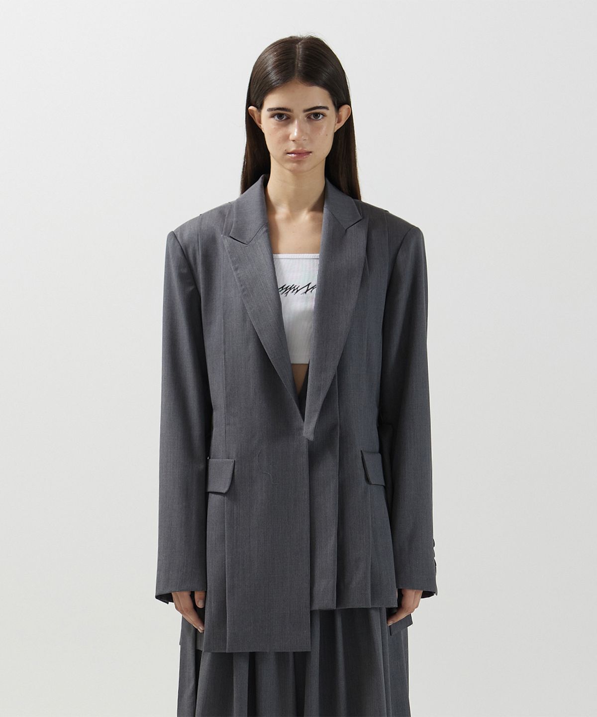 므아므(MMAM) Unbalance tuck jacket