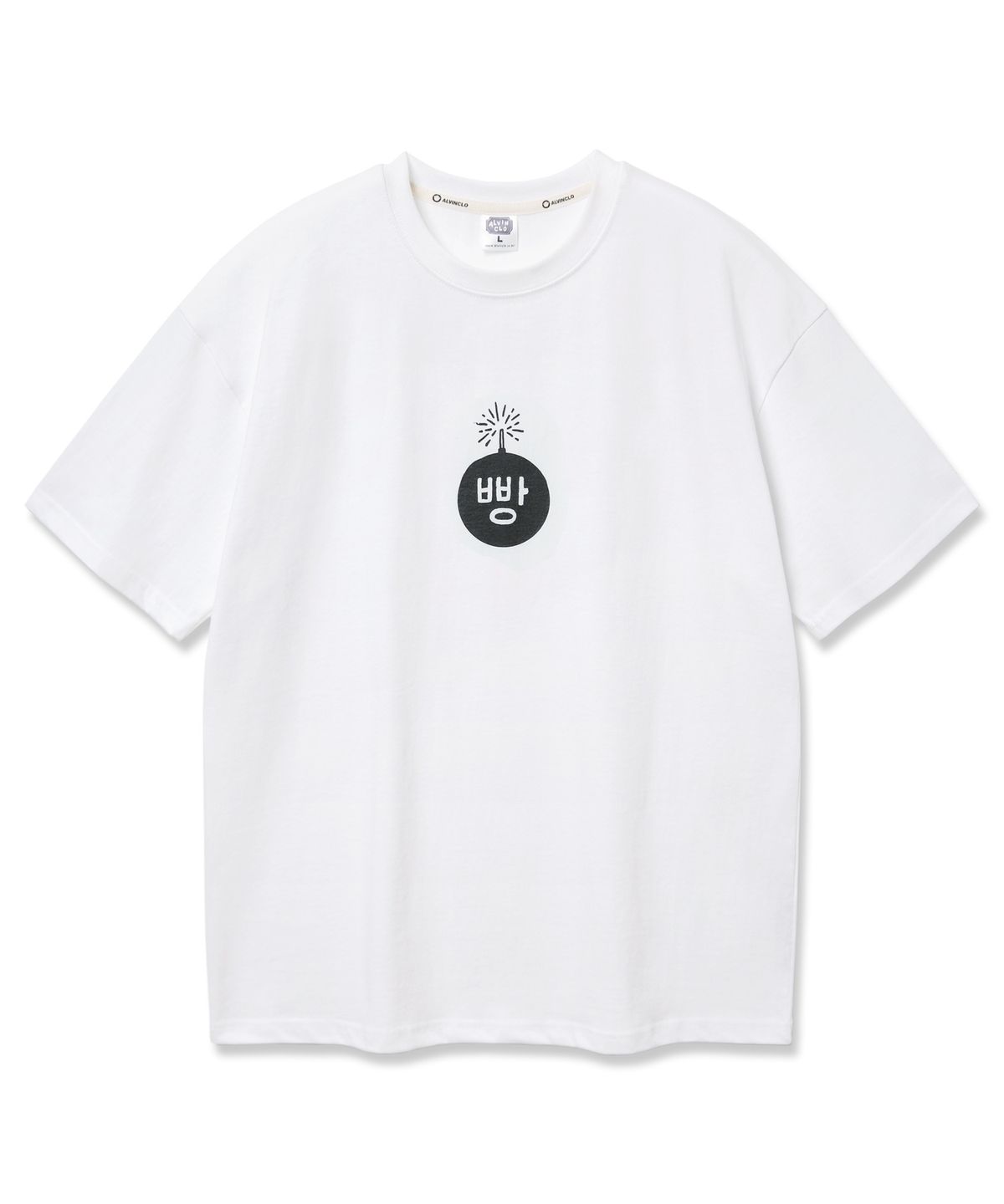앨빈클로(ALVINCLO) BBANG 오버핏 반팔티 AST4719 (3 COLOR)