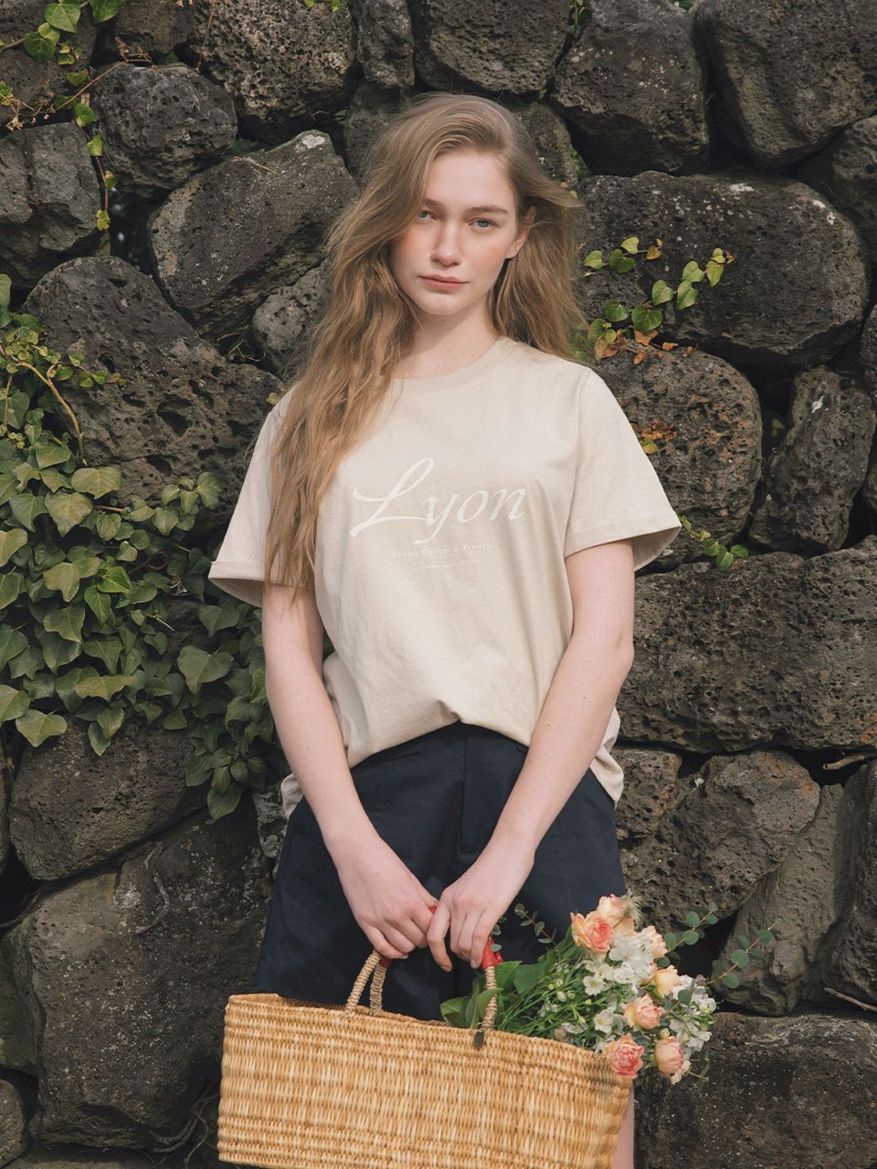 ◇LENINA◇ CALLA city print Tshirt_BEIGE MUSINSA | LENINA CALLA city print T-shirt_BEIGE
