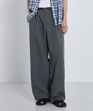 써머 세미와이드 슬랙스_그레이