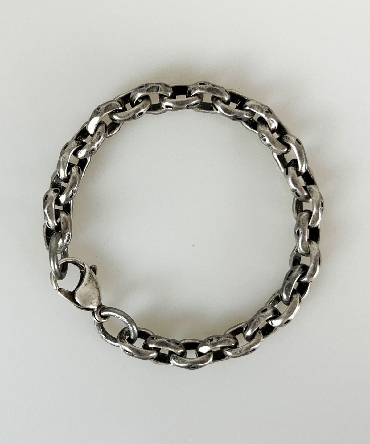 섹스토(SEXTO) [팔찌][써지컬스틸]8.5 OO Chain Bracelet Vintage Silver