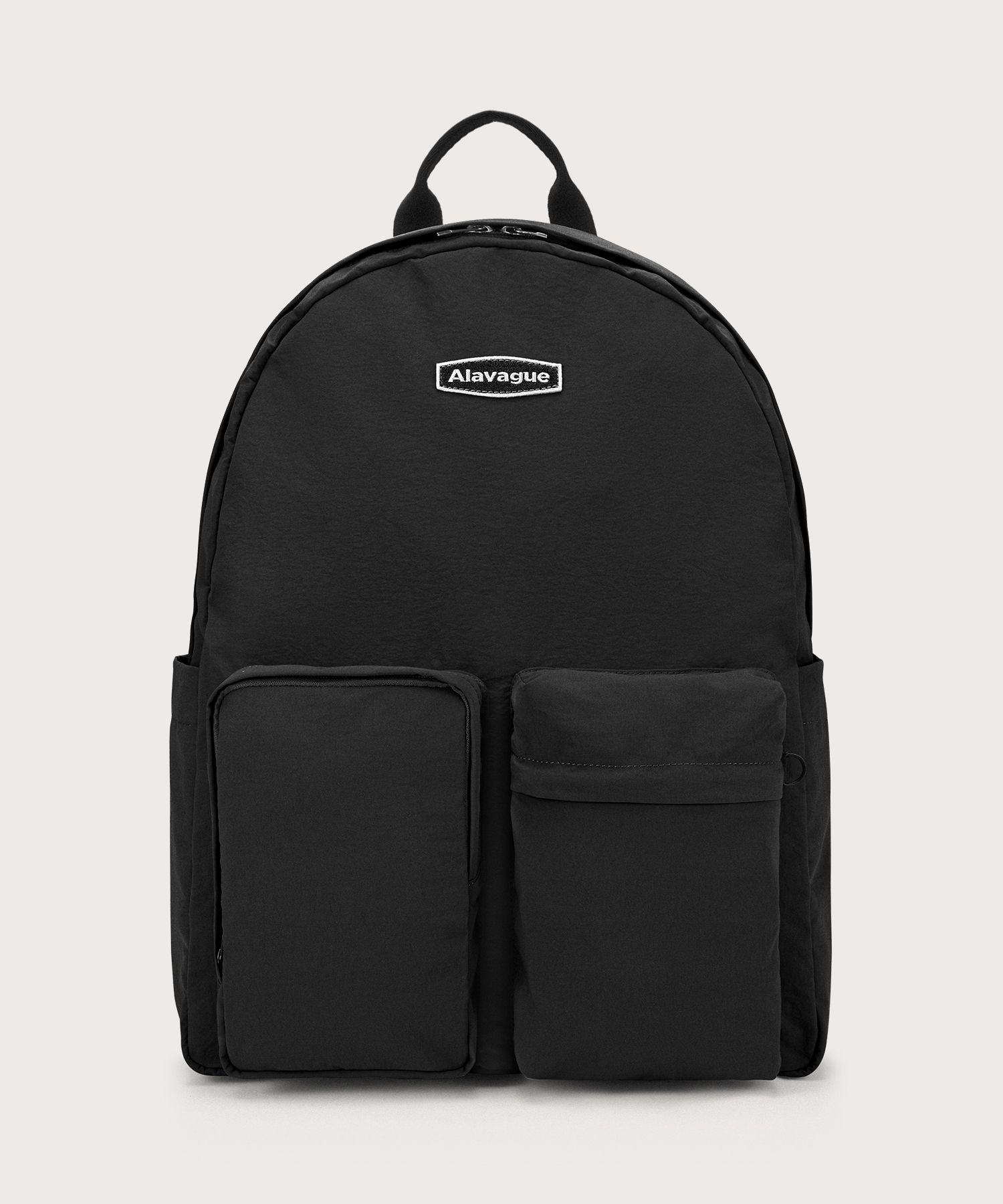 MUSINSA | ALAVAGUE Hump Casual Backpack L - Black