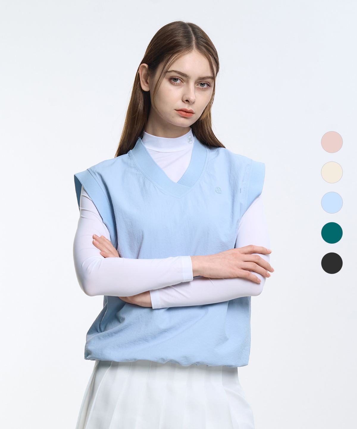 투엘라(2ELA) 바스락필드 여성 브이넥 골프 베스트 조끼(W6SV01) 5 Colors