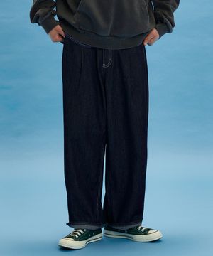 원턱 와이드 데님 팬츠 VINTAGE (LP2DU386-065)