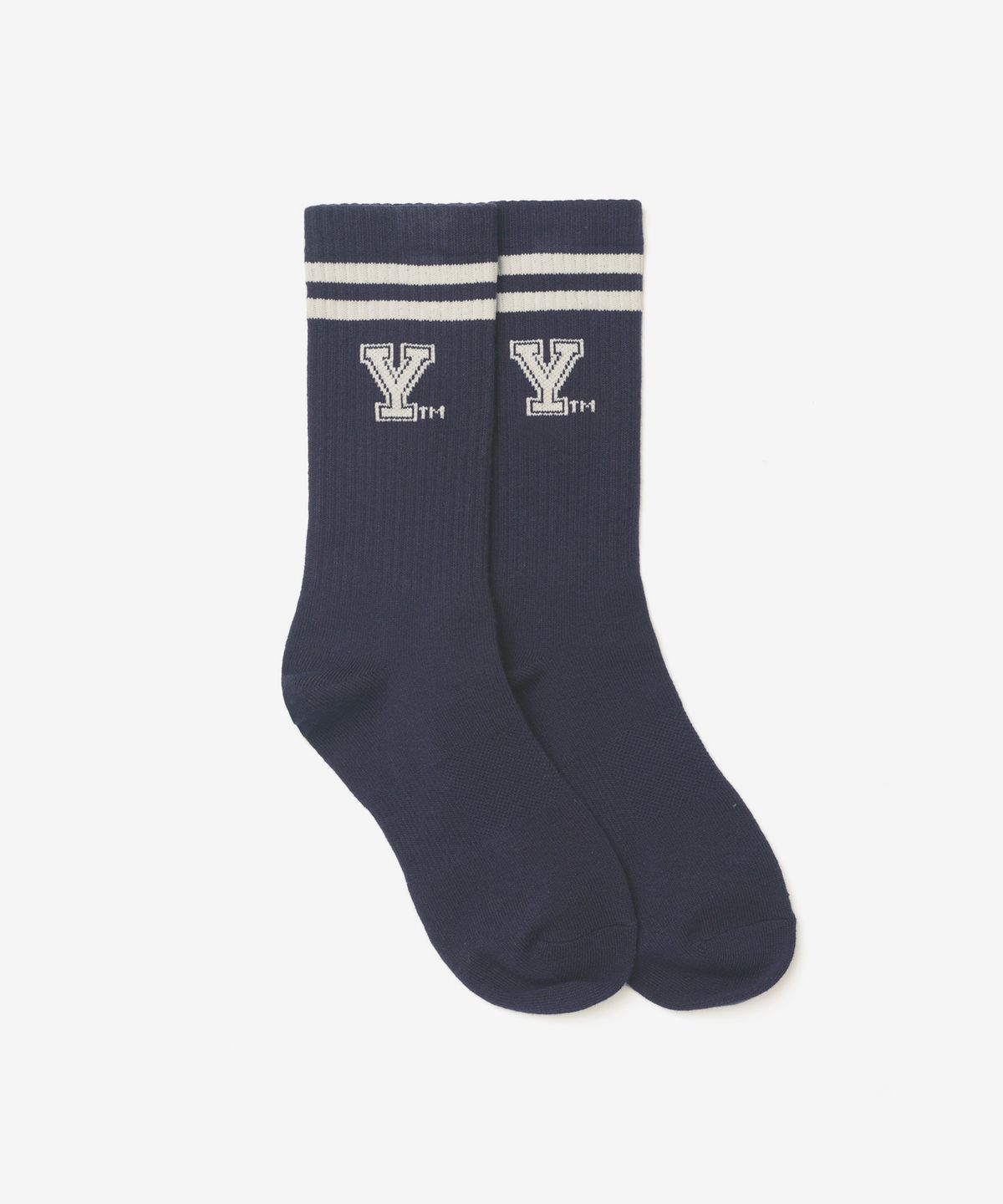 예일(YALE) 에슬레틱 Y로고 러닝 삭스_네이비