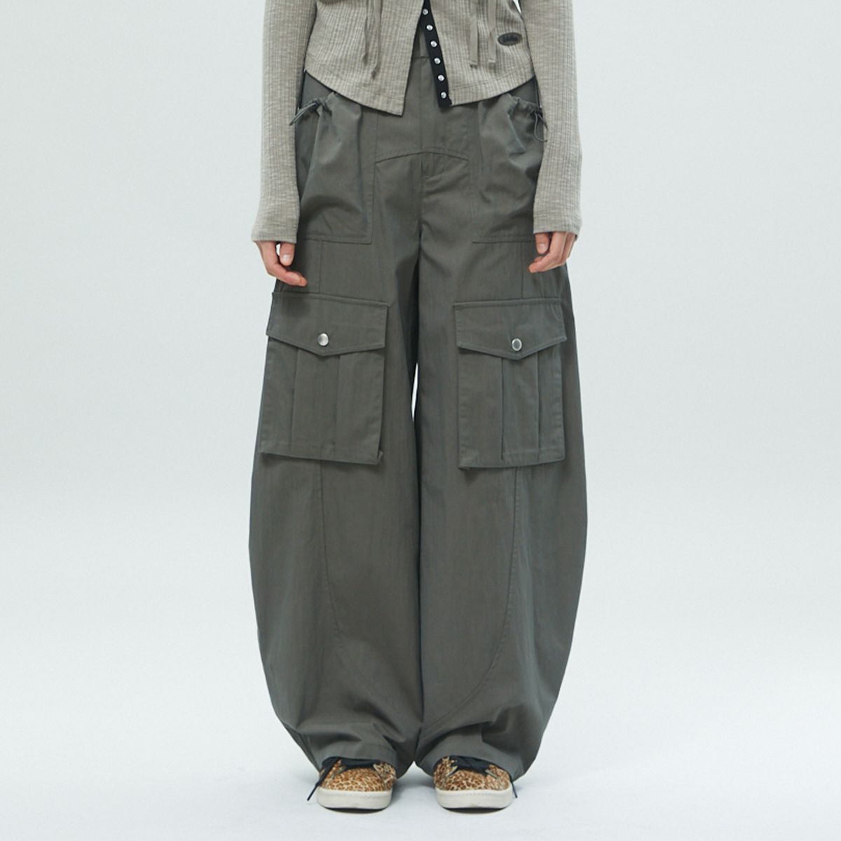 라라폭스(LALAFOX) THIN CARGO POCKET PANTS 포켓 카고 바지 KHAKI BR2WP003