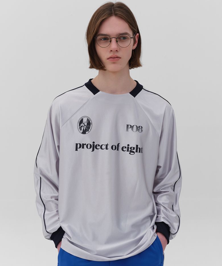 PO8 LEAGUE LONG SLEEVE T-SHIRTS - GREY