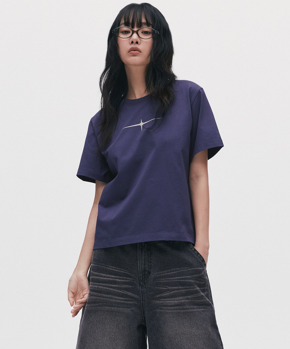 틸던(TILLDAWN) CLASSIC FLASH TOP dark purple