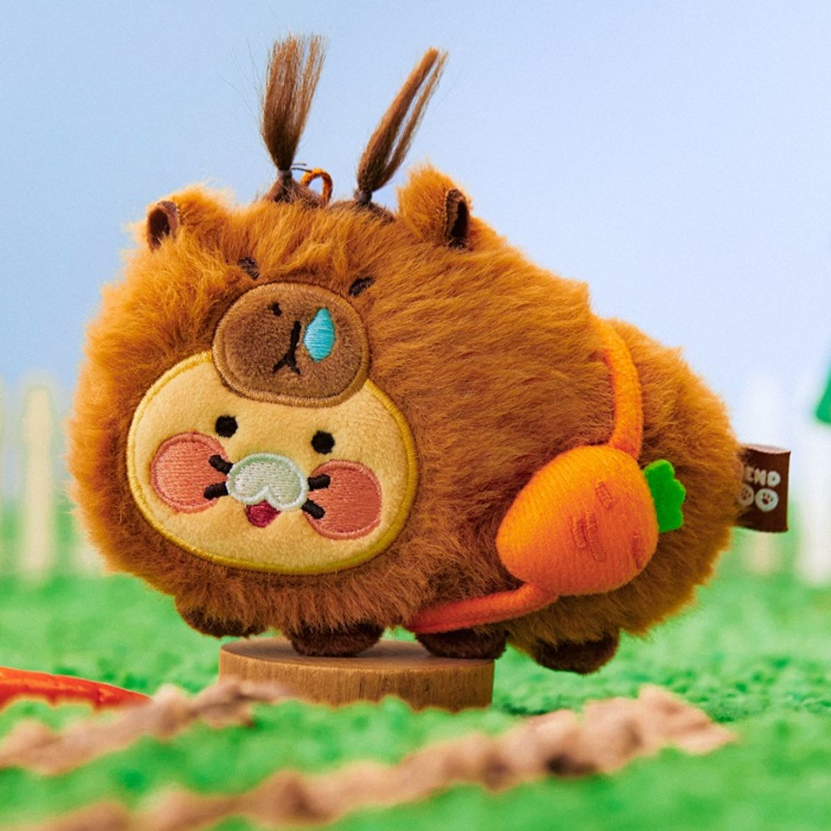 카카오프렌즈(KAKAO FRIENDS) FRIENDZOO 카피바라 키링인형_춘식이