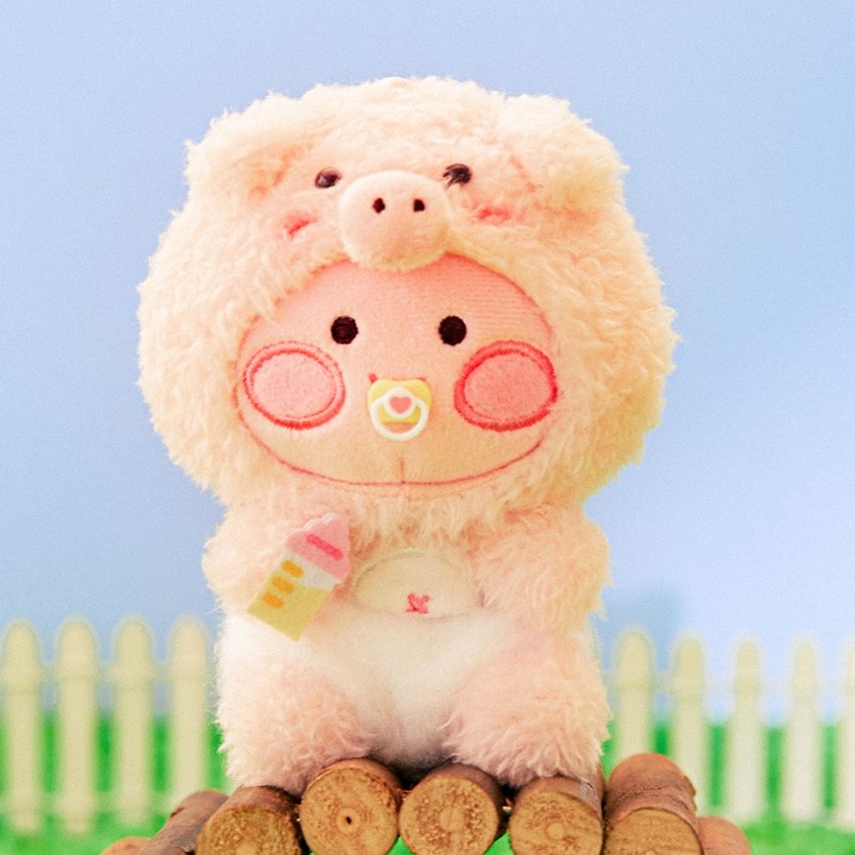 카카오프렌즈(KAKAO FRIENDS) FRIENDZOO 돼지 키링인형_리틀어피치
