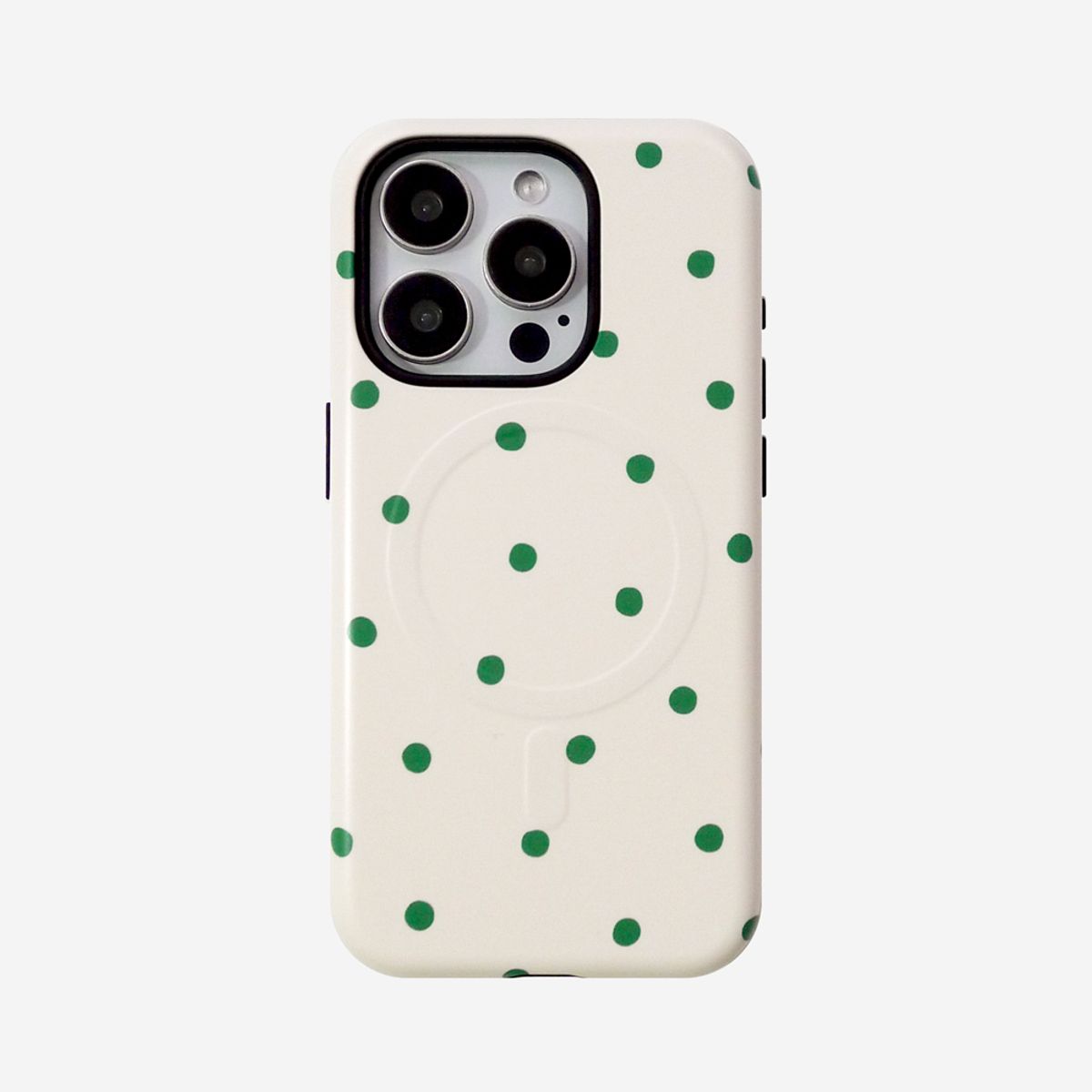 러브오낫(LOVE OR NOT) 맥세이프/터프_Green Balls-Ivory Magsafe/Tough Phonecase