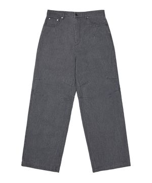 COTTON BLENDED PANTS (CHARCOAL)