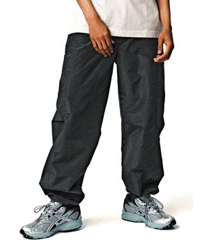 REGULAR FIT STRING JOGGER PANTS (CHARCOAL)