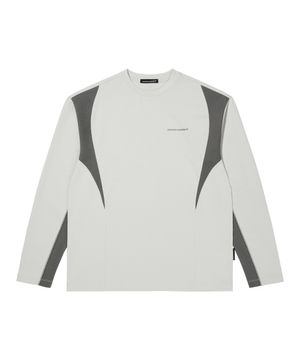 COLOR BLOCK LONG SLEEVE (GREY)