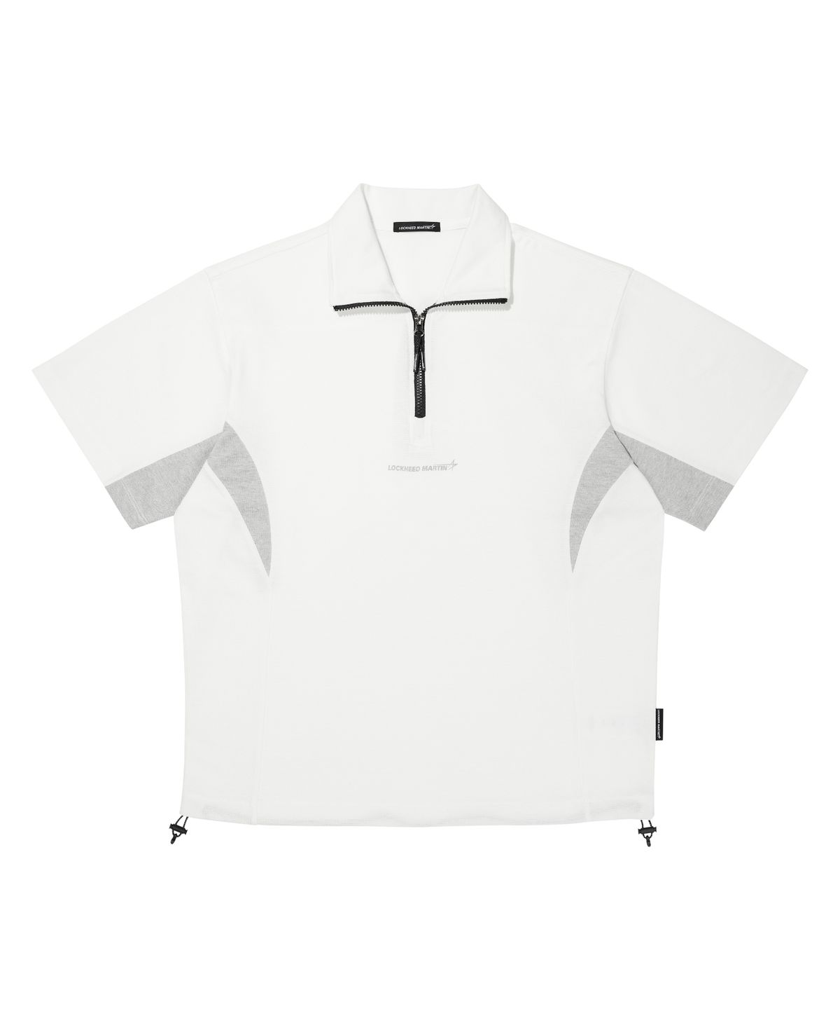 록히드마틴(LOCKHEED MARTIN) SHORTS SLEEVE HALF ZIP-UP TEE (OFF WHITE)
