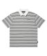 STRIPE POLO TEE (GREY)