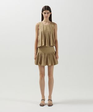 Mini pleated skirt
