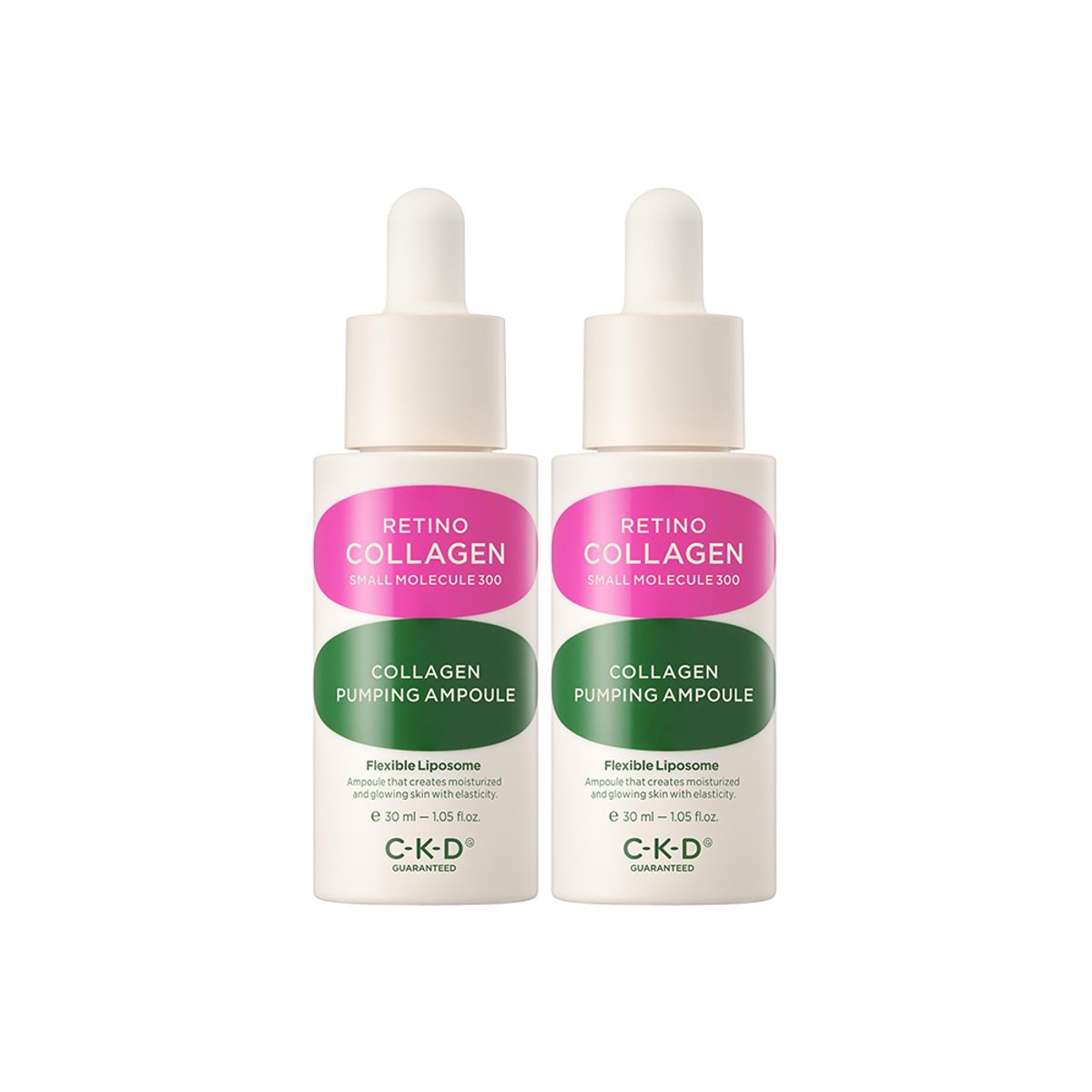 씨케이디 개런티드(CKD GUARANTEED) 레티노콜라겐 저분자 300 결 펌핑 앰플 30ml 2개