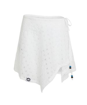 플러스 레이스 레이어드 랩 스커트_화이트