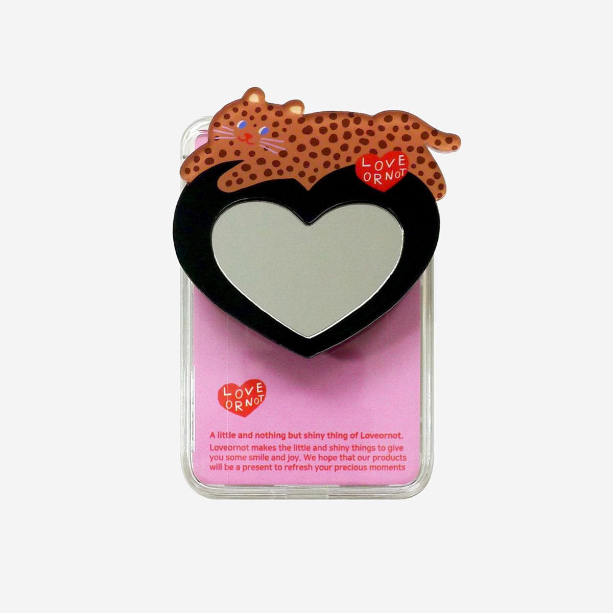 러브오낫(LOVE OR NOT) 맥세이프 미러-카드톡_Baby Leopard Love Magsafe Mirror-Cardtok
