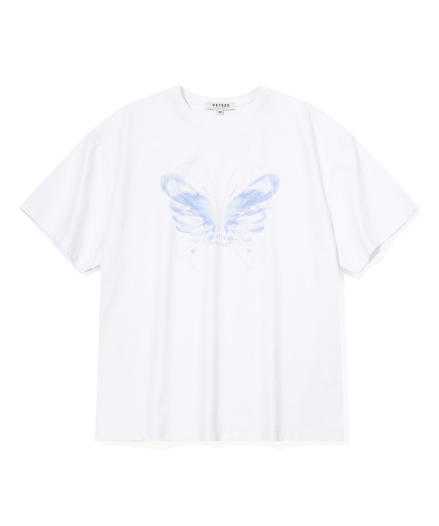 MUSINSA | VETEZE OBE X-RAY BUTTERFLY PIGMENT T-SHIRT (WHITE)