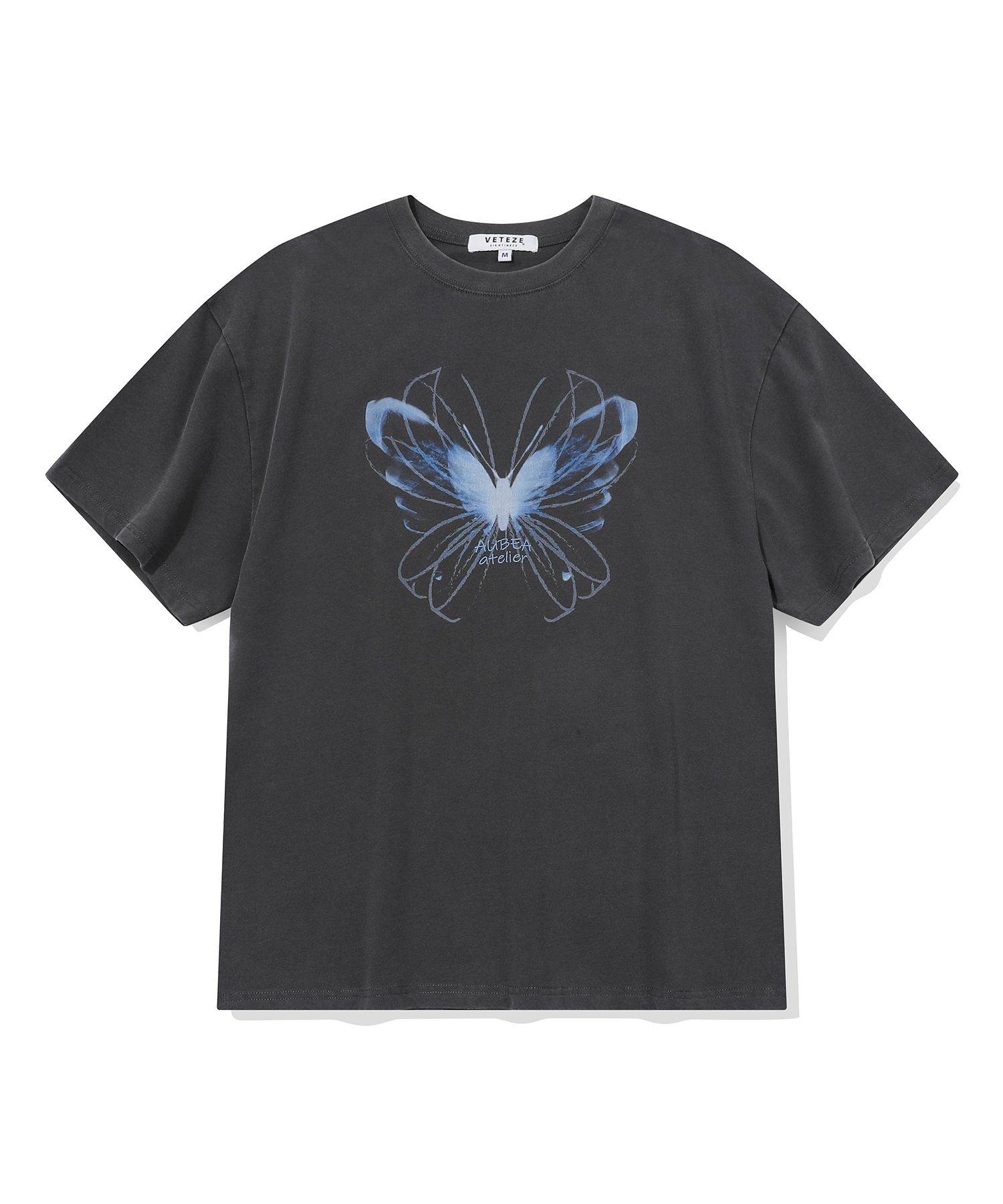 【VETEZE】25SS★ AubeA X-ray Butterfly Pigment T-shirt MUSINSA | VETEZE OBE X-RAY BUTTERFLY PIGMENT T-SHIRT (GRAY)