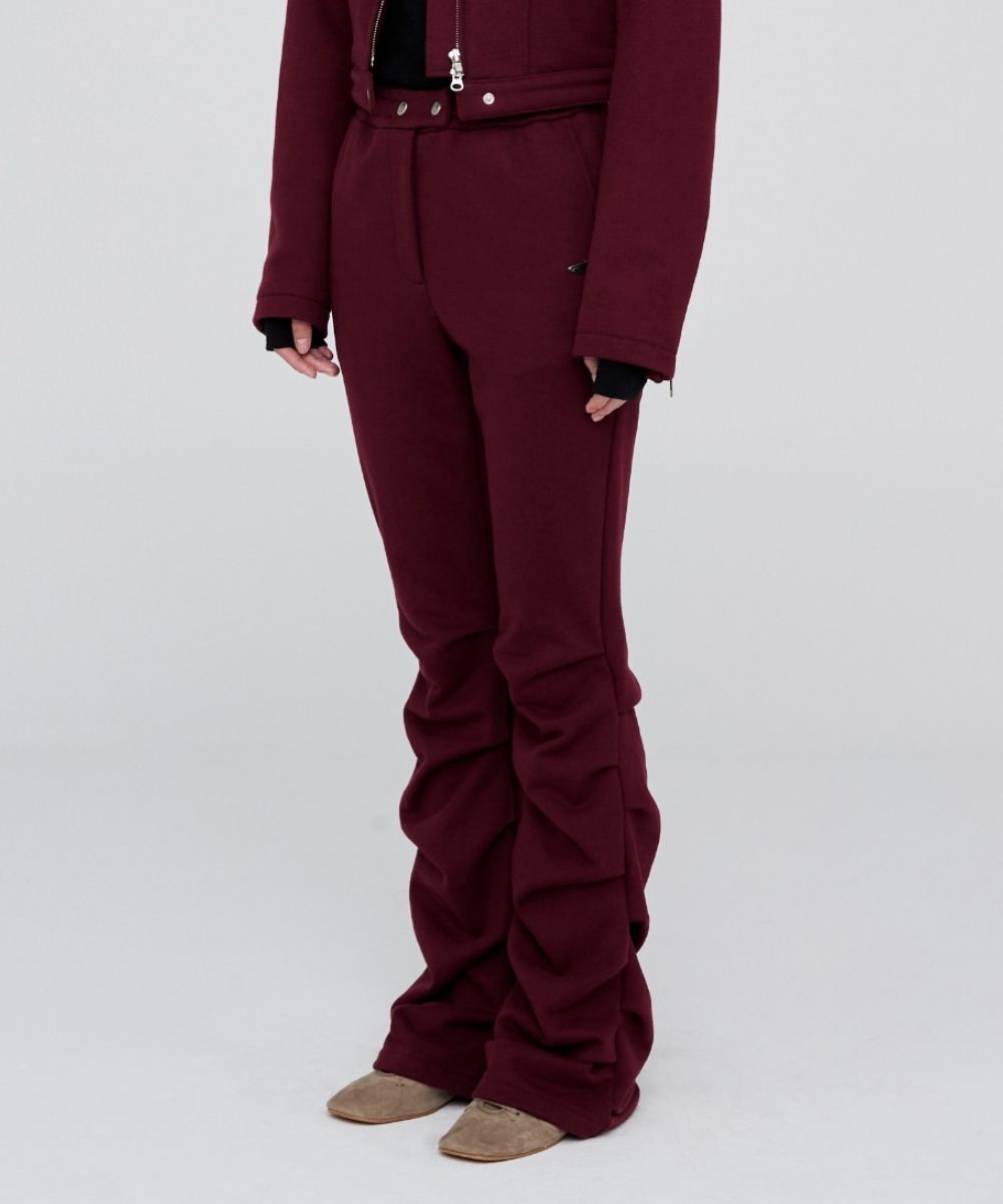 【OPENING PROJECT】24fw W Shirring Long Pants MUSINSA | OPENING PROJECT W Shirring Long Pants - Burgundy