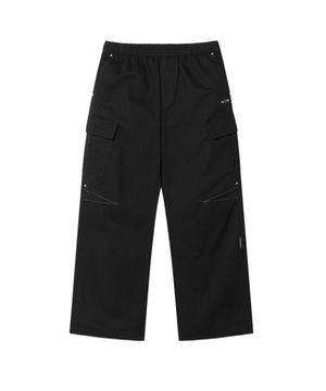 Cargo Pocket Parachute Pant - Black
