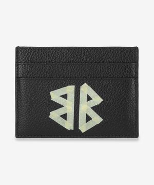 캐쉬 그레인드 카프스킨 카드 홀더 - 블랙 / 5943092ABKU1000