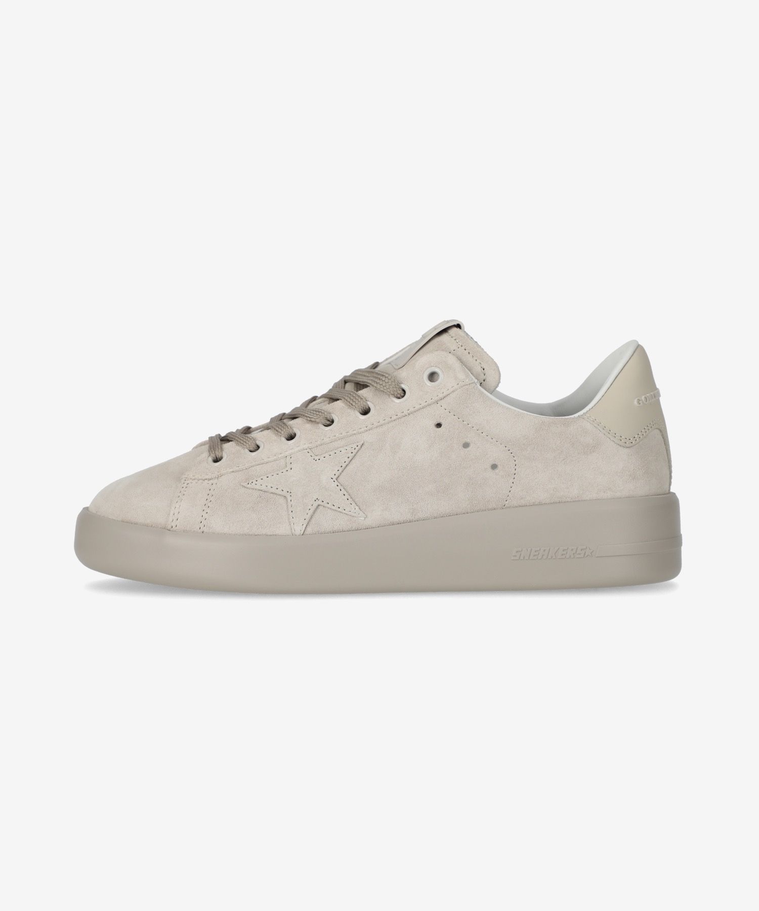★Golden ★ Pure Star Suede Sneakers Pearl Cloud GWF001 MUSINSA | GOLDEN GOOSE Pure Star Suede Sneakers - Pearl Woon