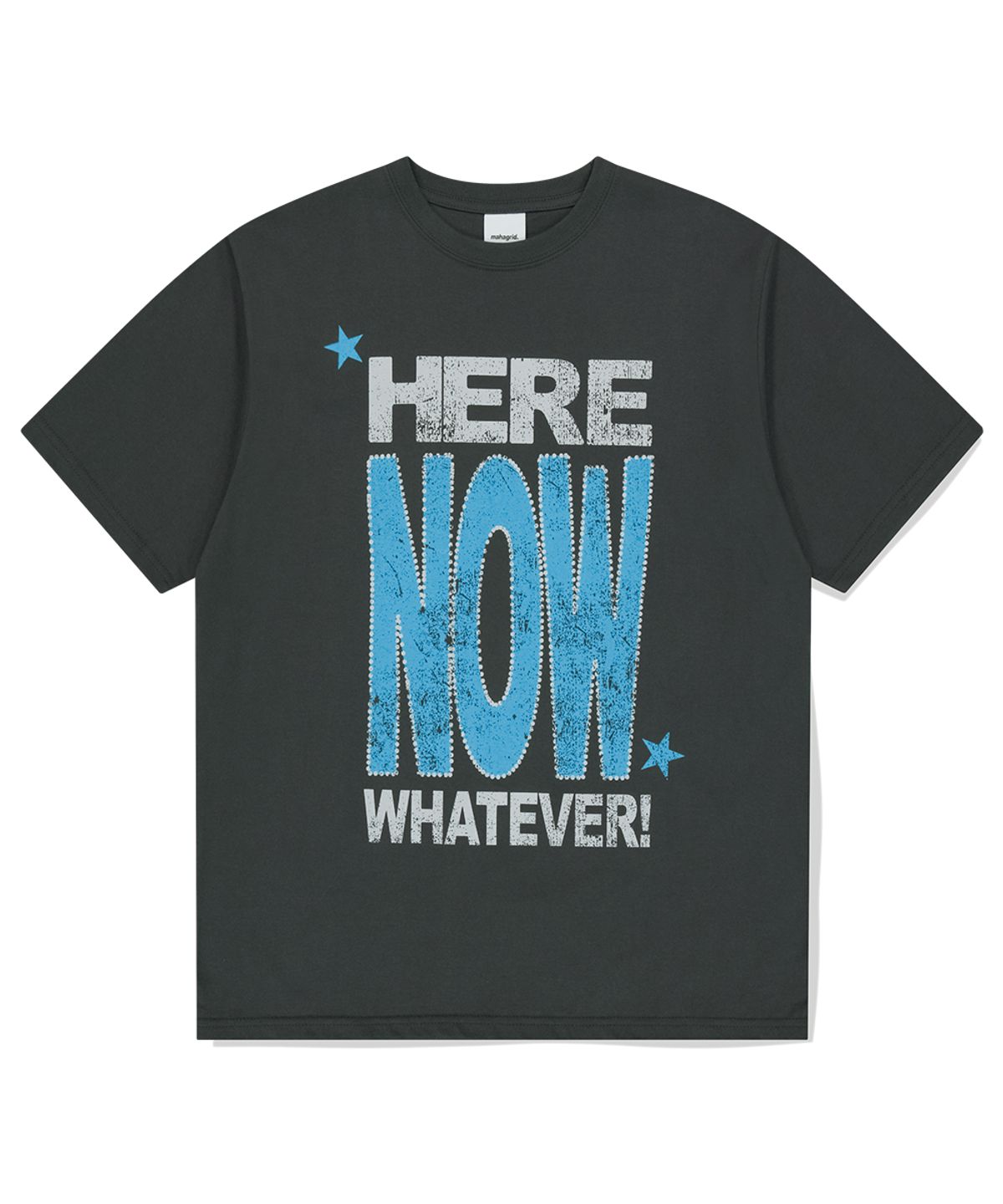 마하그리드(MAHAGRID) HERE NOW TEE CHARCOAL(MG2FMMT519A)