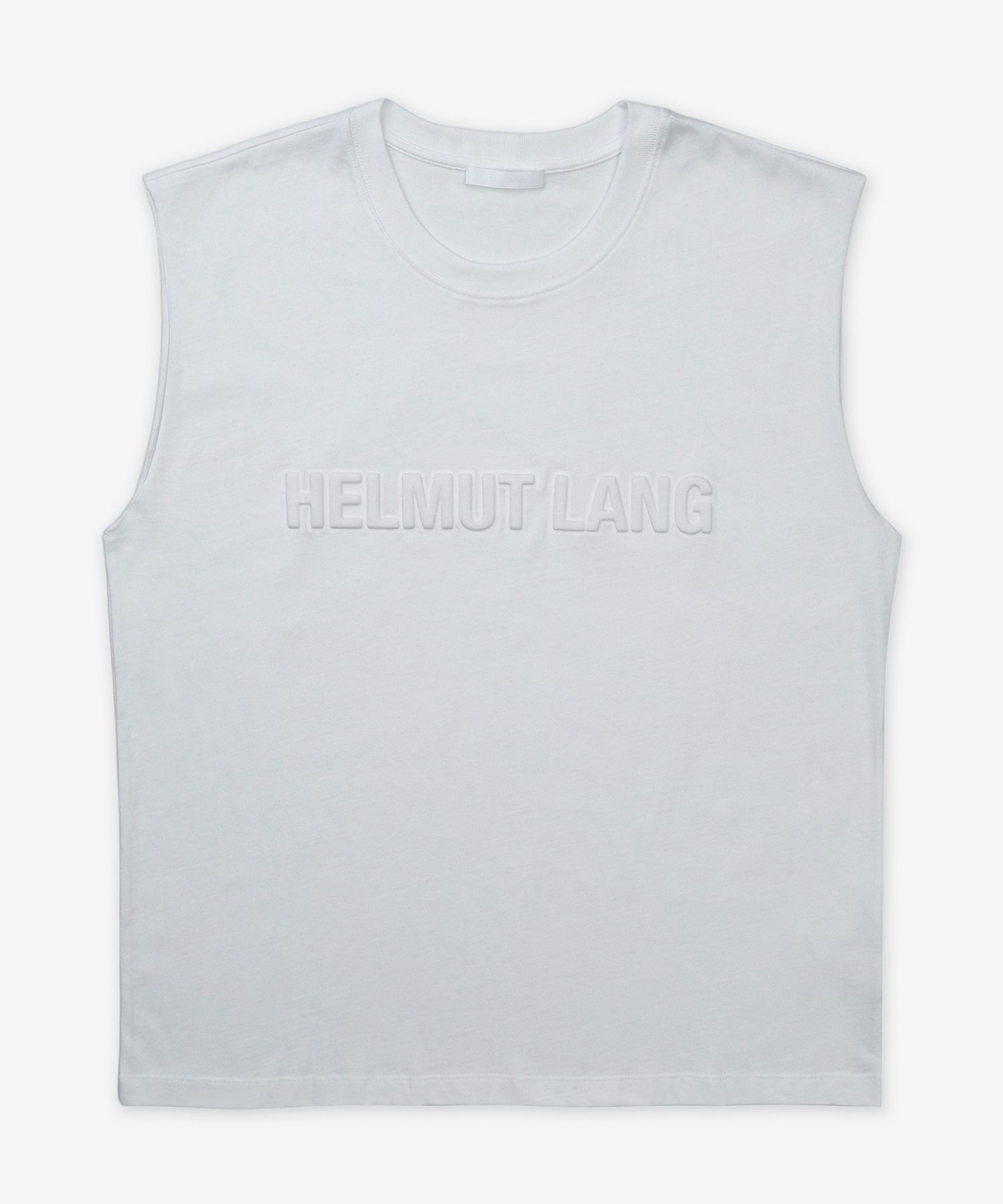 MUSINSA | HELMUT LANG Embossed Logo Tank Sleeveless T-Shirt