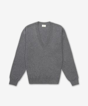 울 V넥 니트 - 그레이 / 820797Y76FL1450