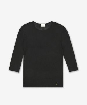 카상드르 하프 숏 슬리브 니트 - 블랙 / 819910Y75WA1000