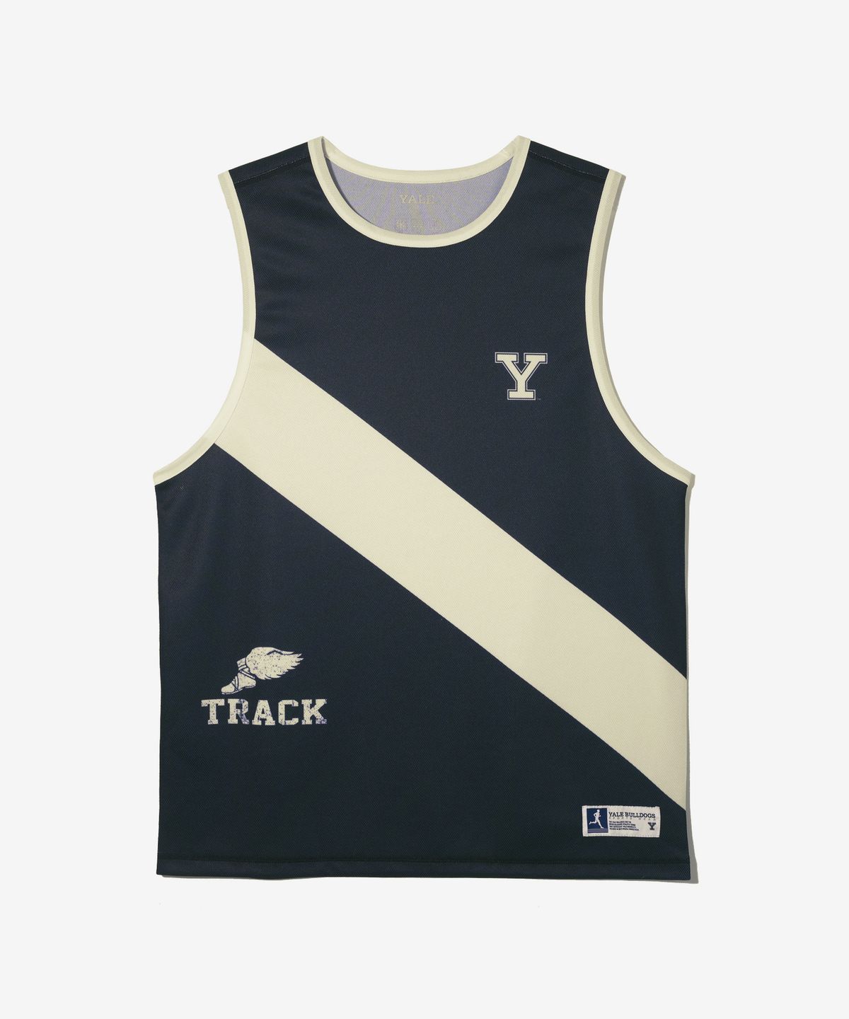 예일(YALE) 메쉬 러닝 슬리브리스_네이비