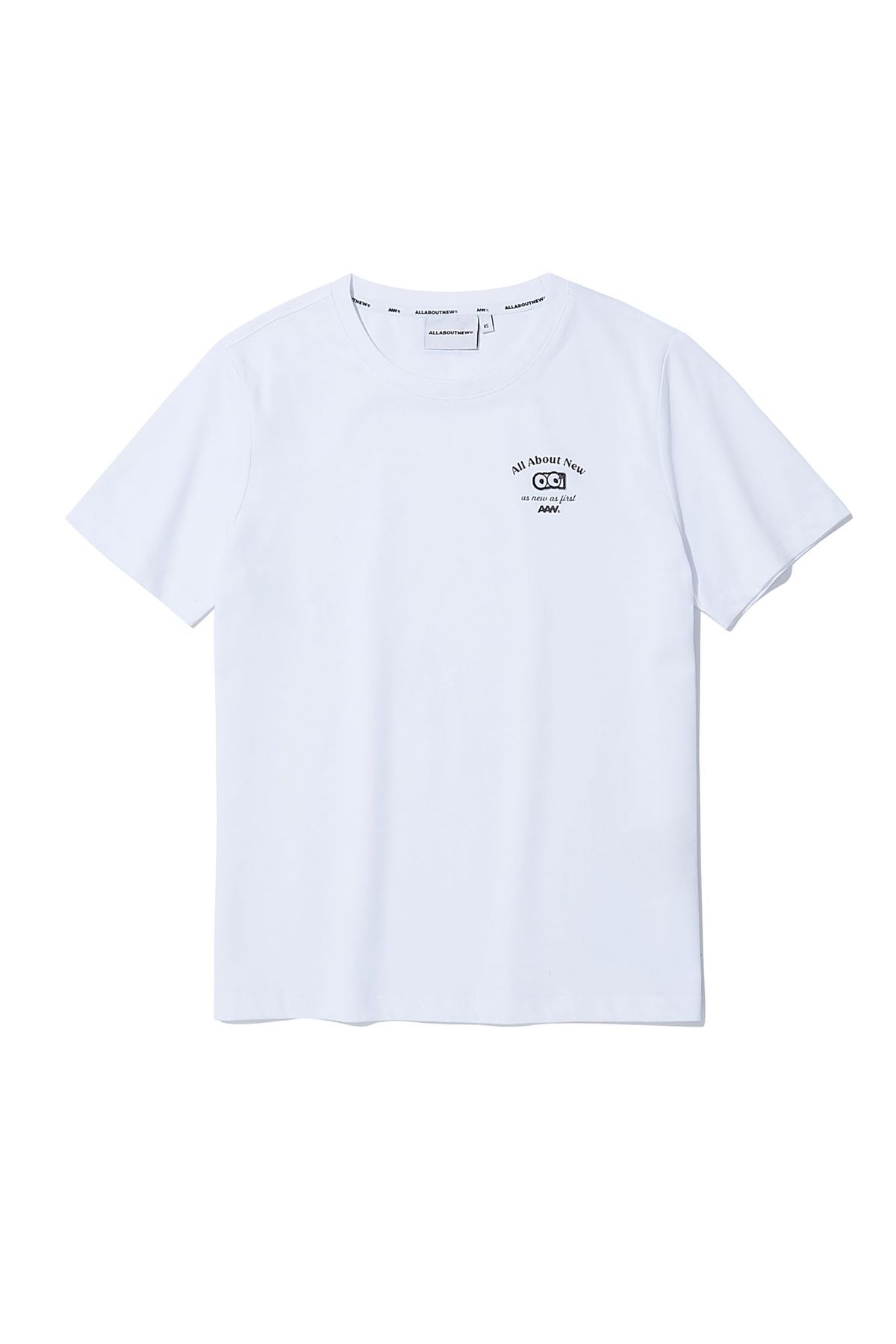 올어바웃뉴(ALL ABOUT NEW) 아이로고 와펜 반팔 화이트 ANZ2TR37AWH